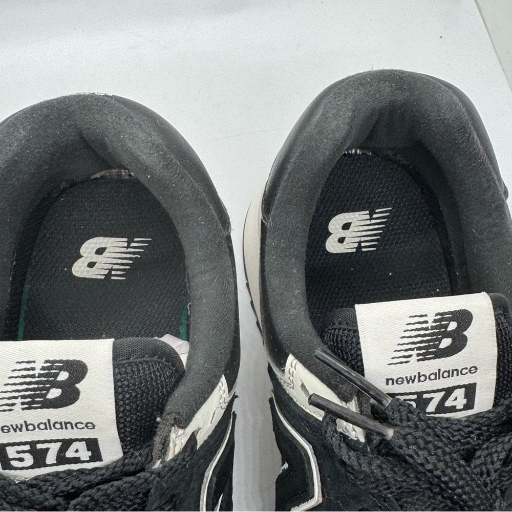 New Balance 574 Womens Black White Platform Sneakers Shoes WL574ZAB Size 8 - Picture 8 of 12
